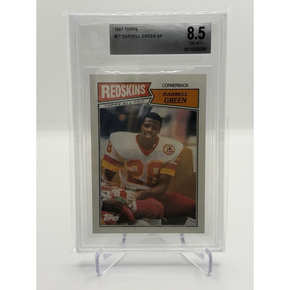 1987 Topps Darrell Green #77 BGS 8.5 HOF All Pro Washington Commanders Skins
